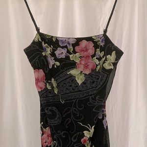 Pretty floral MIDI dress size 10 with skinny straps.  Great condition.